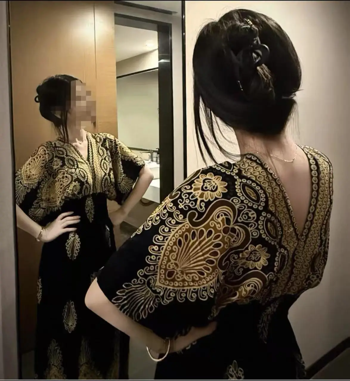 N fan flower bottom blue