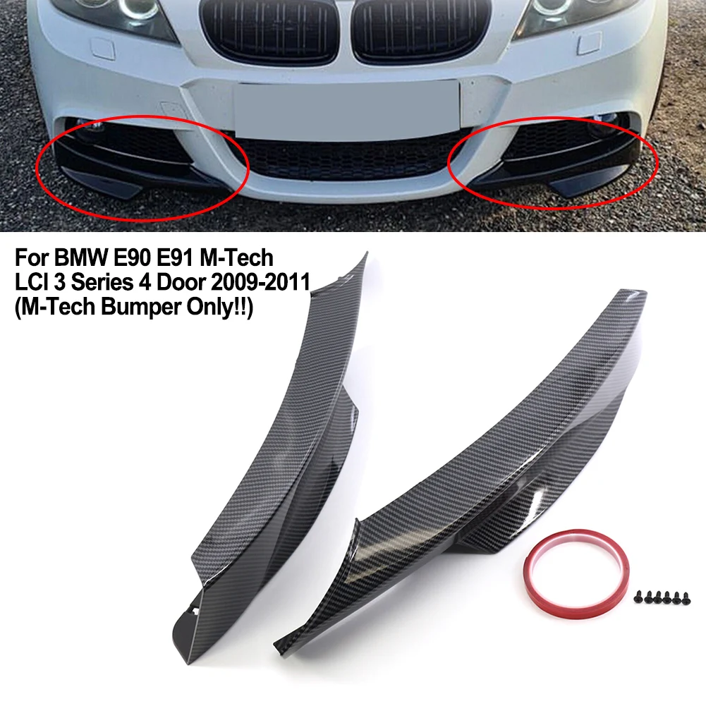 

2 шт., сплиттер для переднего бампера BMW 3 серии E90 M-Tech LCI 2009-2012