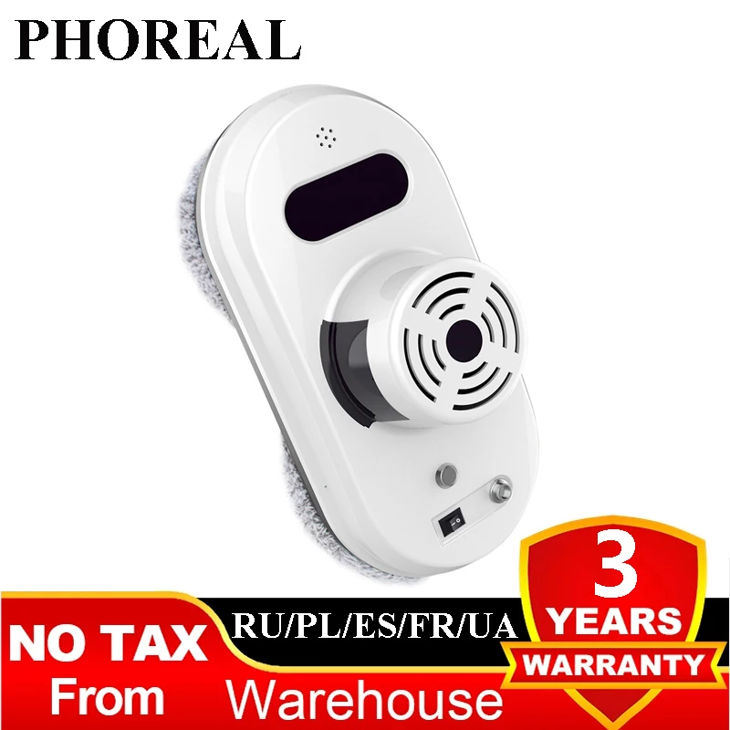 Phoreal Robot Vacuum Cleaner Window Washer Remote Control Anti-Falling Electric Glass Window Cleaner Robot
