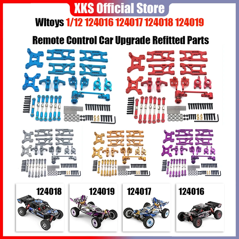 

1//14 RC Upgrade Pull Rod Linkages Steering Kits Accessory Combo Set for 144010 144001 144002 124017 Replacement Part RC Car