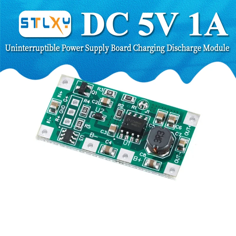 Uninterruptible Power Supply Board Charging Discharge Module for 18650 Lithium Battery UPS Voltage Converter DC 5V 1A