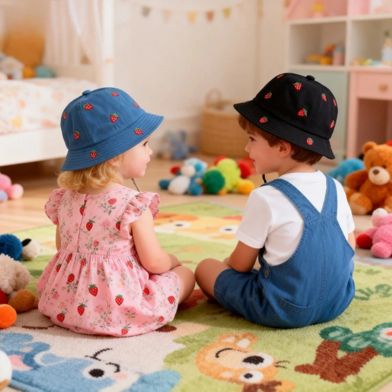 Strawberry Kids Bucket Hat 4