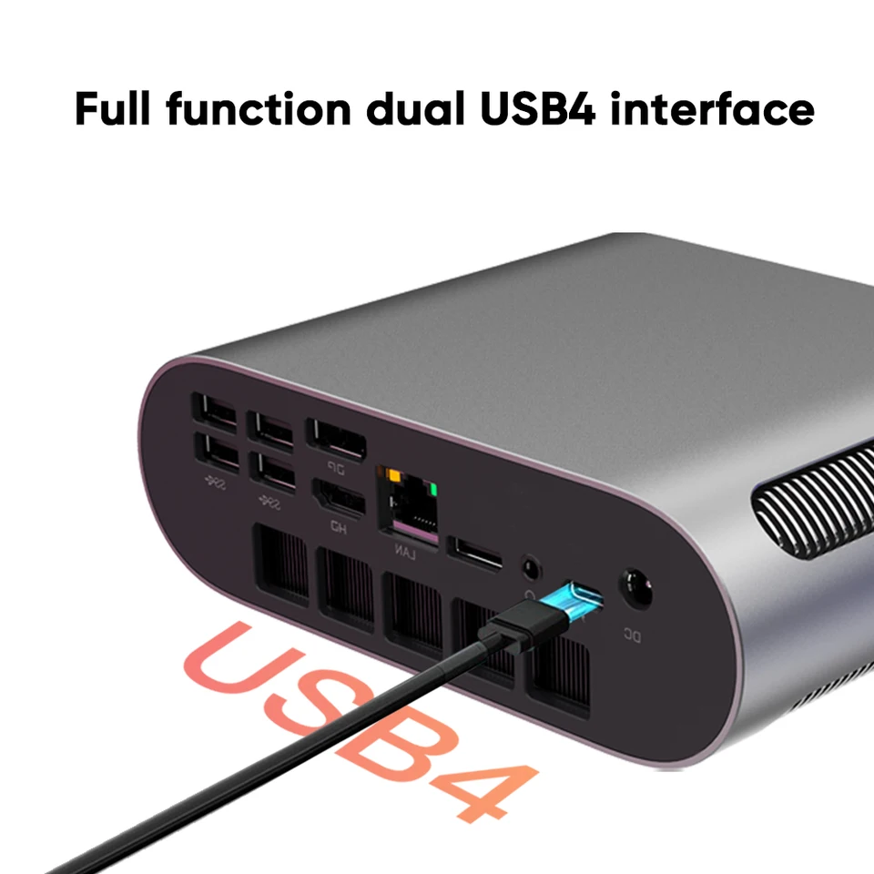 Super Deal AI Mini PC Ryzen 7 8845HS Oculink 2 * USB4.0 2