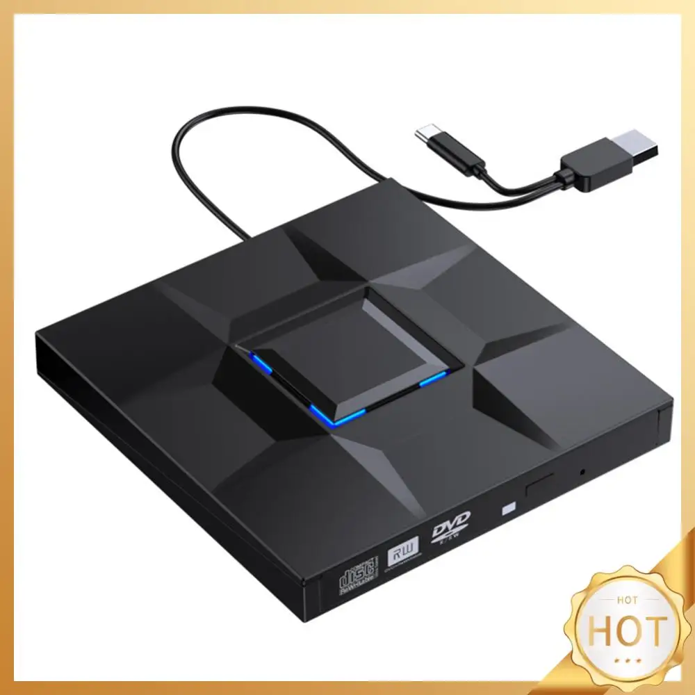외장 CD/DVD 드라이브, USB 3.0 C 타입 광학 디스크 드라이브, DVD/CD-RW 휴대용 CD DVD 버너, 데스크탑 태블릿용 CD 버너 라이터