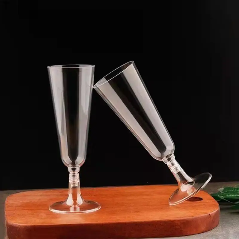 40pcs 150ml Disposable Cocktail Goblets Martini Glasses Unbreakable Plastic Drinks Wine Flutes Party Bar Cups