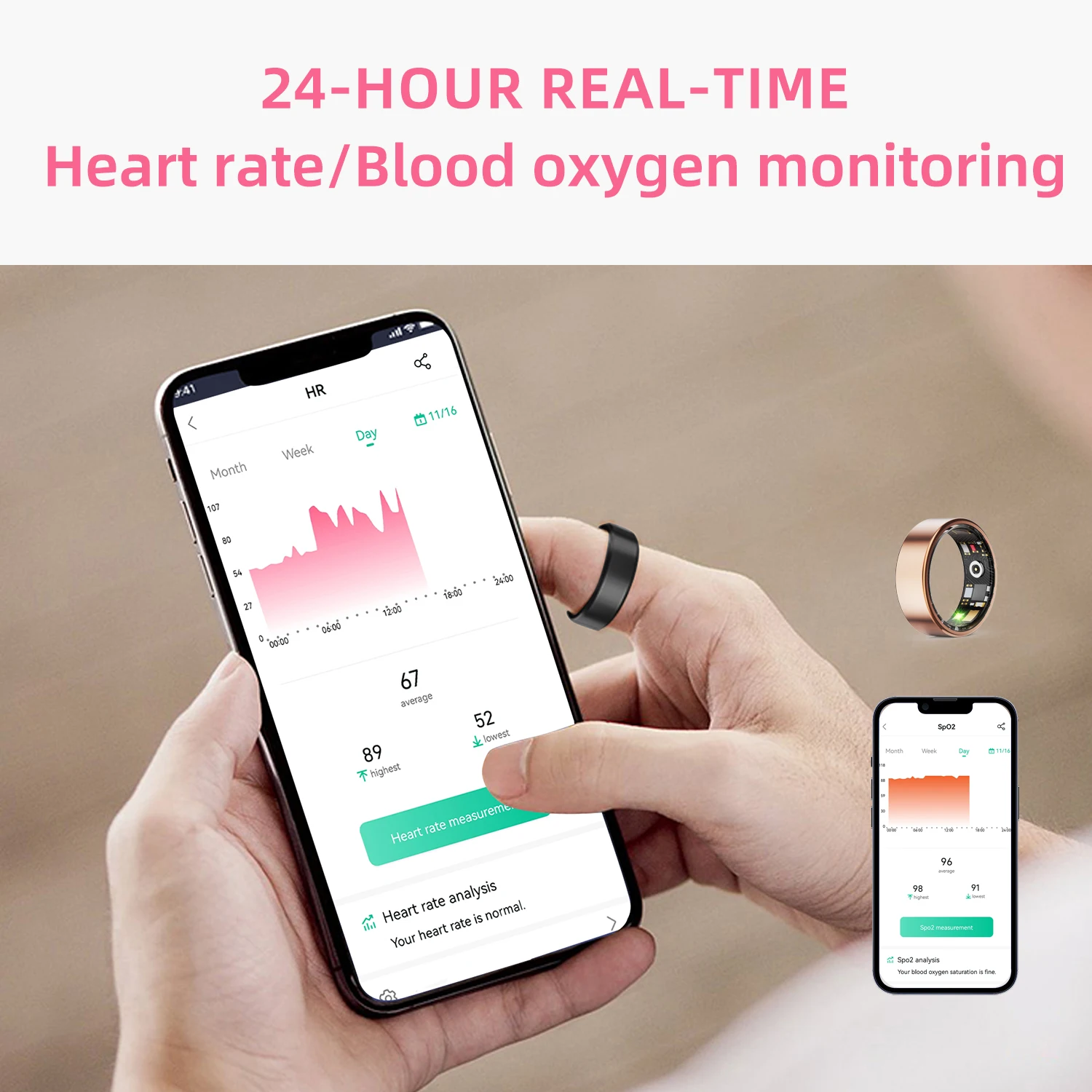 2026 New Smart Ring Equipped with Health Monitor, Sleep Monitor, Men's and Women's Waterproof Multifunctional Sports Ring - 6