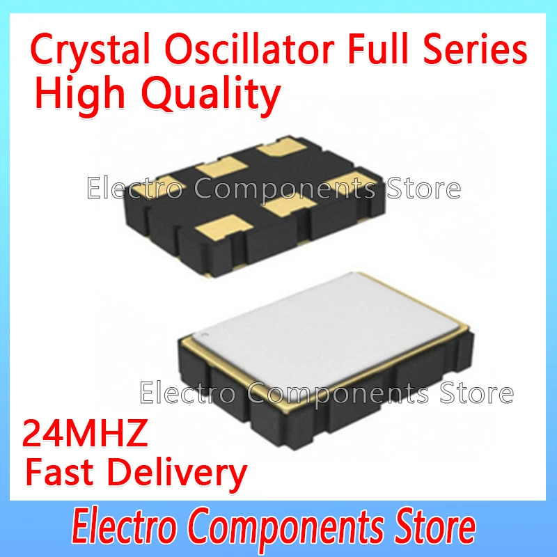 5PCS Voltage Controlled Crystal Oscillator 5*7MM VCXO 24MHZ 24M 6P SMD