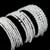 Natural White Moonlight Stone Faceted Round Beads 2mm,3mm,4mm，Fine Jewelry Making, DIY Bracelet And Necklace 1