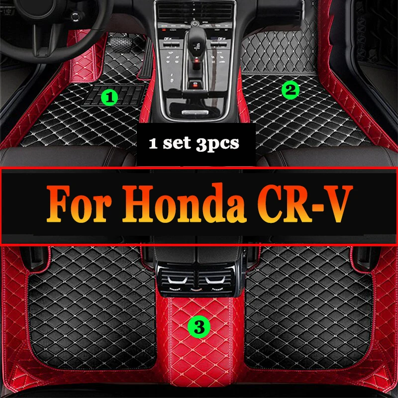 

Car Floor Mats For Honda CR-V CRV 2011 2010 2009 2008 2007 Auto Interior Accessories Carpets Custom Waterproof Leather Rugs