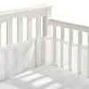 Mesh Crib Soild Color Breathable Bed Crib Bumper Liner For Standard Baby Crib Full-Size Wieg Ademend Mesh Bed Bumper 2