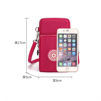 Small Shoulder Bags Nylon Women Mobile Phone Bags Mini Female Messenger Purse Lady Wallets New 2022 Female CrossBody Bag - Image 3