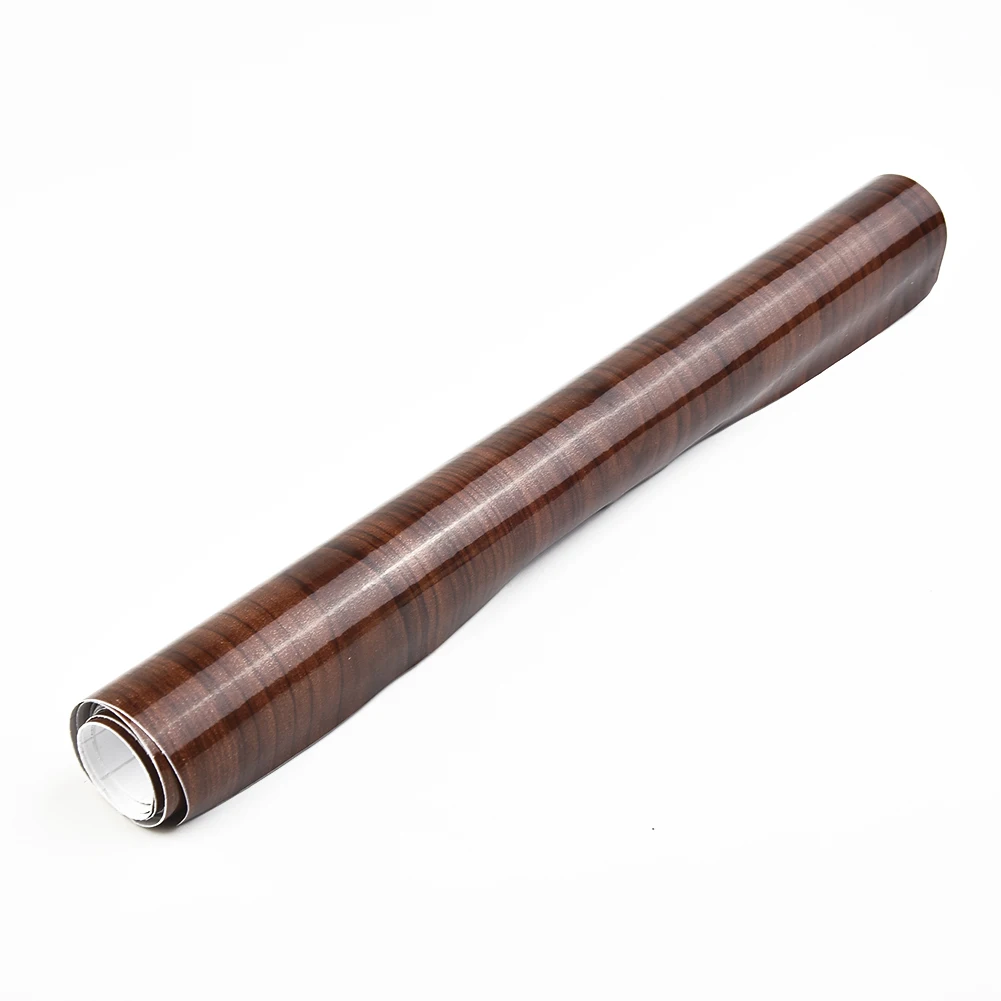 

Portable Useful New Car Sticker DIY Decal Film High Glossy Interior Moisture proof Sheet Vinyl Wood Grain Wrap