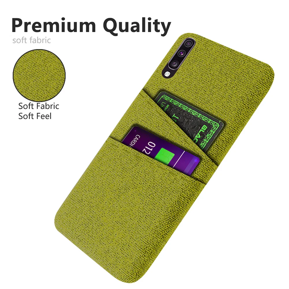 Per Samsung A70 2019 Funda A 70 S A 50 A 30 S Coque Per Samsung Galaxy A70 A50 A30S Custodia In Tessuto Di Lusso Dual Card Cover Per Telefono
