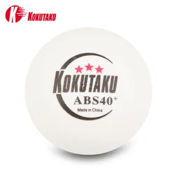 KOKUTAKU Professional ABS40+ Ping Pong Balls Three Star 50/100/200PCS Table Tennis Balls for School Club Training