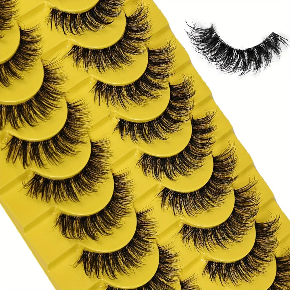 Natural Fluffy 3D Volume False Eyelashes Pack