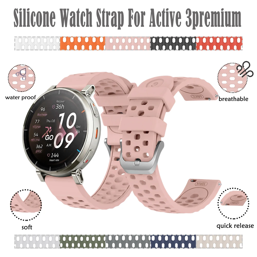 Official Style Silicone Sports Watch Strap - Premium Breathable Design