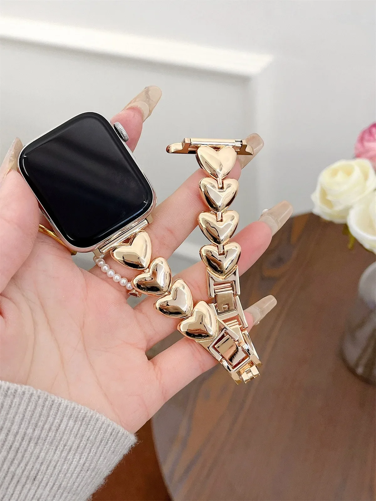 Watch Band For iWatch 42/44/45/46/49mm 38/40/41mm Metal Fashion Watch Strap For Watch Series Ultra2 Series 10/9/8/7/6/5/4/3/2/1_voghion.com