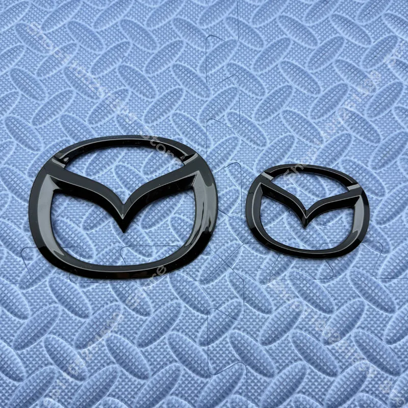 MX5 ND 블랙 엠블럼 자동차 전면 그릴 로고 엠블럼 자동차 후면 트렁크 배지 커버 스티커 MAZDA MX5 ND NC 트렁크 배지 스티커
