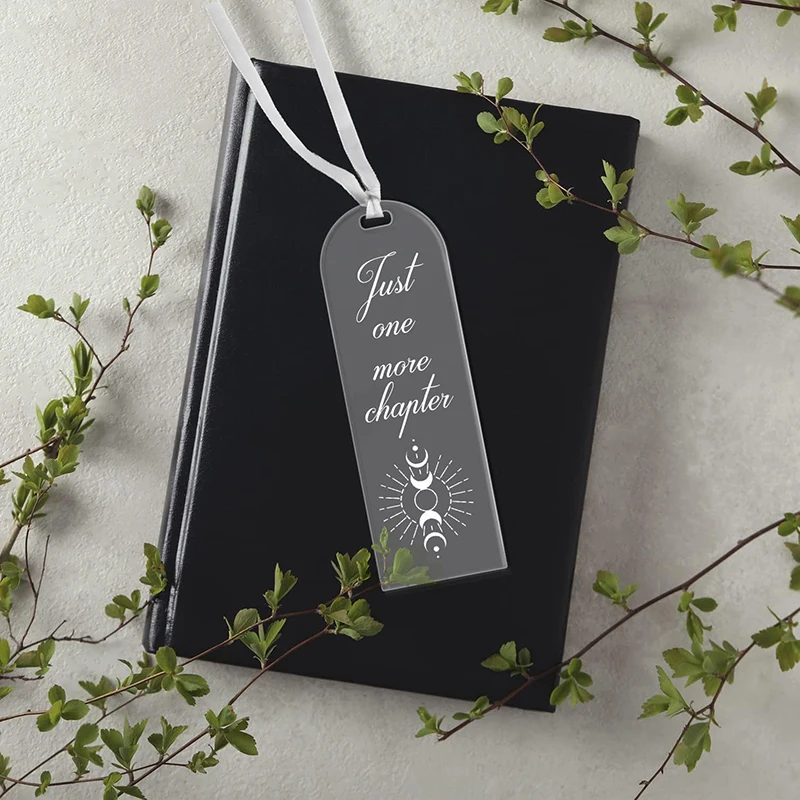 

10pcs Transparent Blank Acrylic Bookmark Tag DIY Gift Gift Luggage Tag Personalized Creative Book Plate