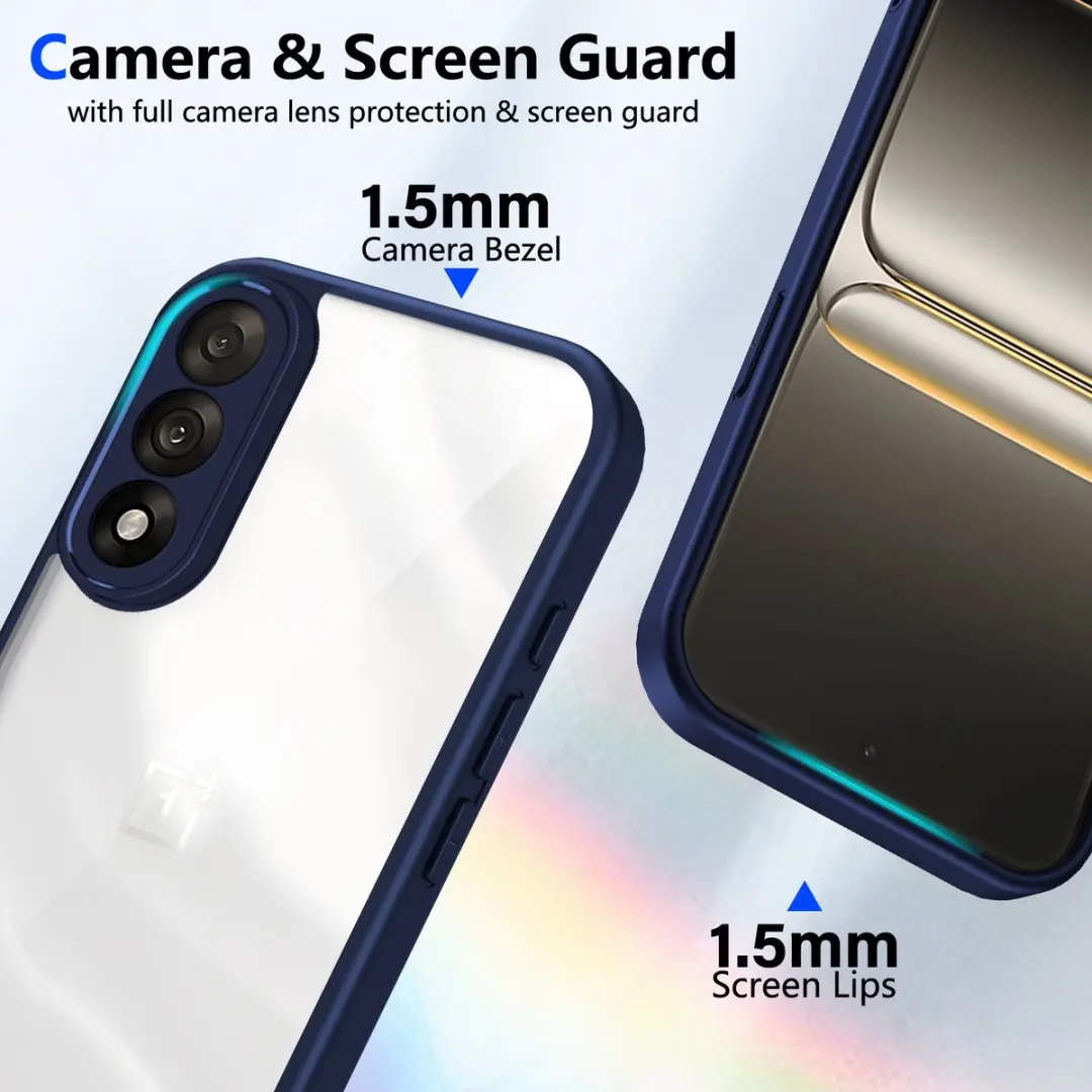 Transparent Shockproof Acrylic Phone Case with Soft Frame