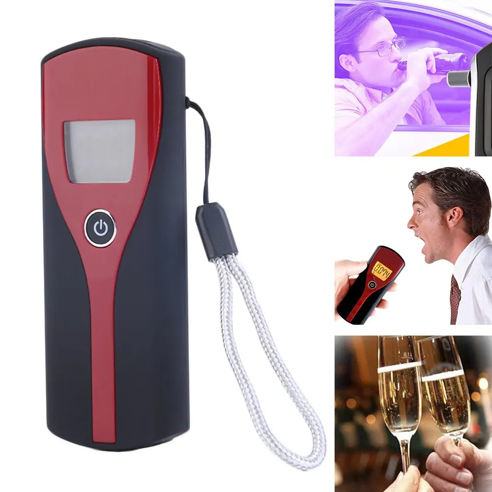 Universal Professional Digital LCD Display Alcohol Breath Alert Breath Tester Plastic Quick Response and Resume Breathalyzer