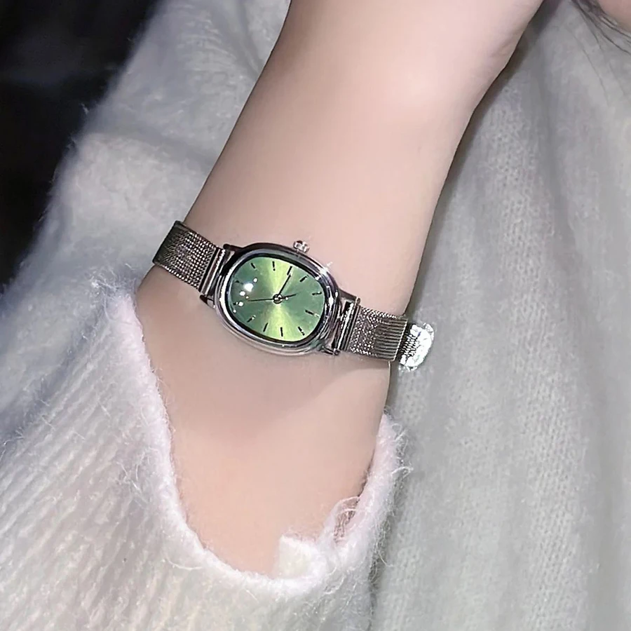 MAYZHISU Fashion Women's Watches Mesh Alloy Strap Luxury Ladies Quartz Wristwatches Qualities Female Roman Scale Clock