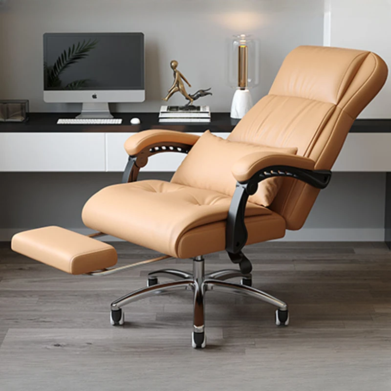 Recliner Executive Office Chair Backrest Design Relax Ergonomic Mobile Office Chair Bedroom Study Bureaustoel Cute Furniture