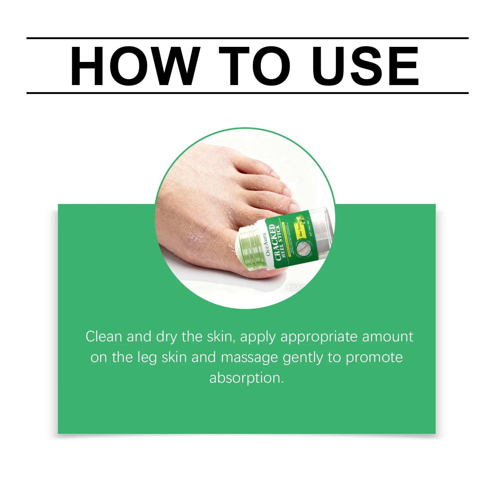 Foot Moisturizing & Nourishing Stick - Hydrates Dry Heel Skin, Fast-Absorbing Foot Hydration Care Stick