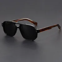 Lunettes de soleil carrées vintage style punk pour femmes et hommes, de marque de luxe, tendance, pour la conduite en extérieur, populaires 3