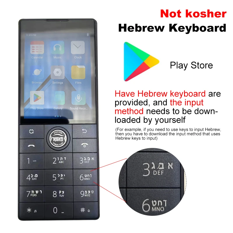 Qin F22 Touch Screen No Camera Phone Wifi 2.8 Inch 16GB / 32GB