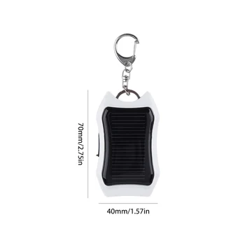 Keychain טלפון נייד גיבוי בנק כוח בנק 950 סולארי חיצוני מטען נייד מטען ציוד לטעינה אוניברסלי לנסיעה רגליים – תמונה 1