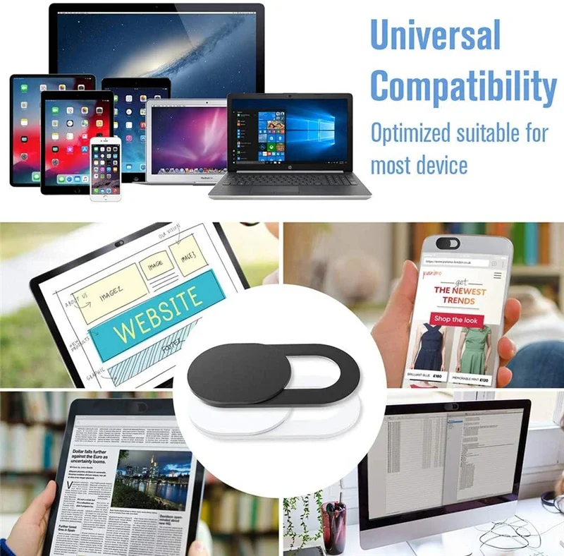 Sleek Webcam Privacy Covers (3-Pack)