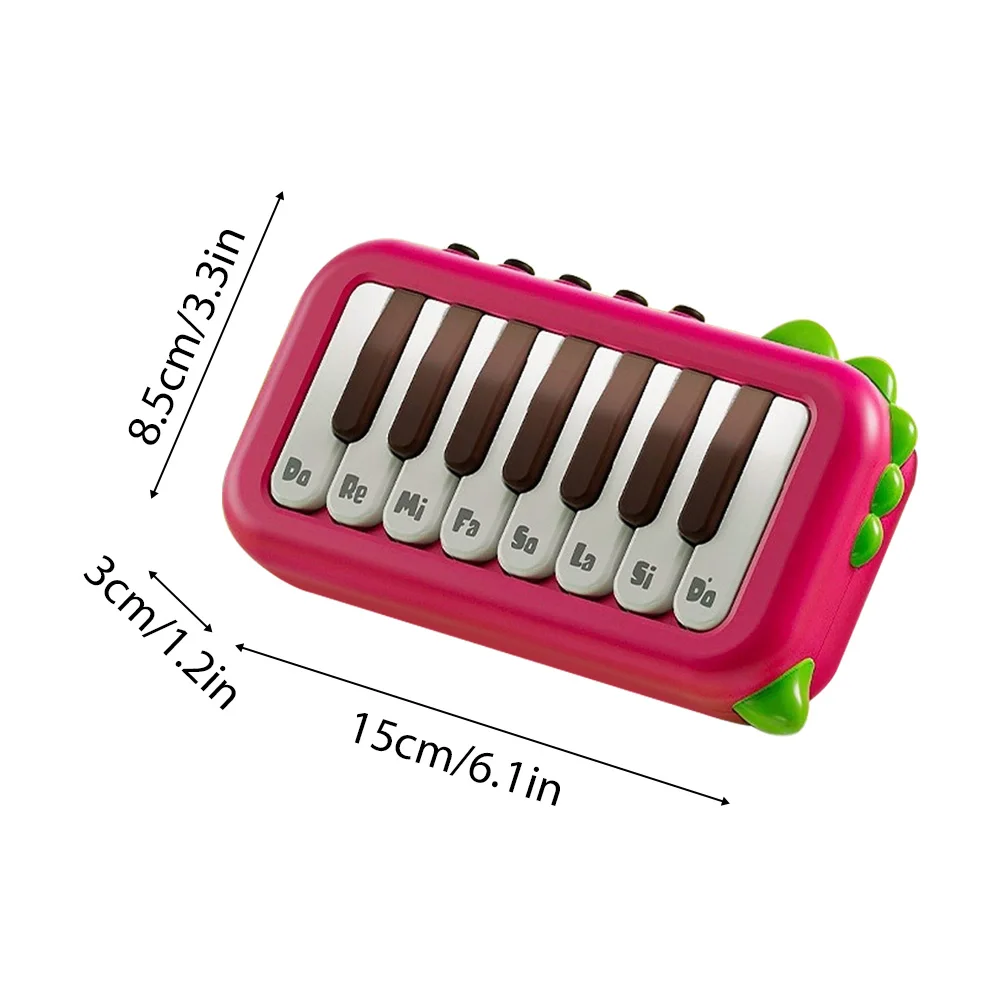 15 Key Pocket Piano Mini Electronic Piano One Click Switching Between 3 Different Tones Illuminated Keys Keyboard
