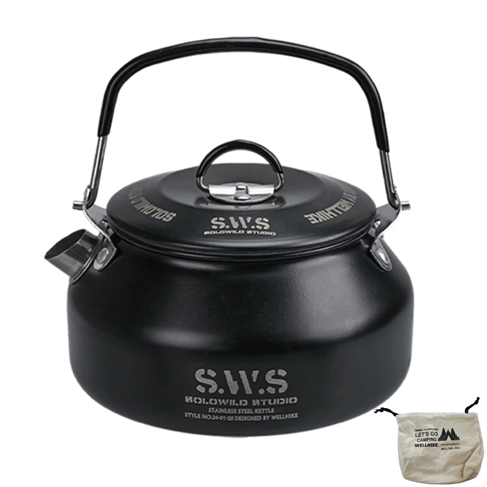 غلاية مع مقبض للسفر في الهواء الطلق ، غلاية ماء ،...