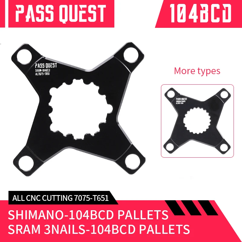 

PASS QUEST GXP Crank Change To 104BCD Conversion Claw Rotation For BCD104 Crank Direct Converter 4 Claw Converter