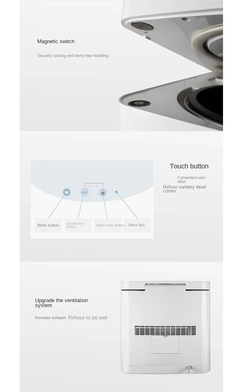 Garbage disposer kitchen waste disposer composter organic fertilizer household smart silent no odor no installation required 15 Garbage disposer kitchen waste disposer composter organic fertilizer household smart silent no odor no installation required 8