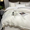 Luxury Embroidery King Size 600TC Egyptian Cotton Soft Smooth Duvet Cover Sheet Set Fitted Sheet Pillowcases Hotel Bedding Set 1