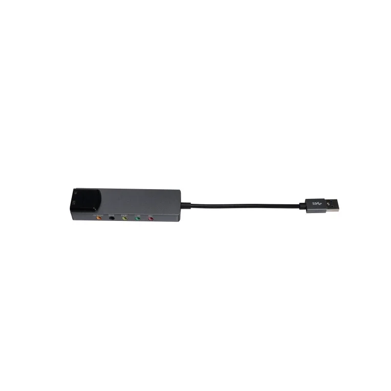 전문가용 USB 외장 사운드 카드 5.1 채널 SPDIF 오디오 어댑터 (PC 노트북용 USB 사운드 인터페이스 외장 사운드 카드)