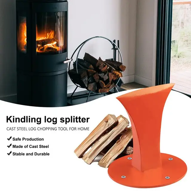 Tűzifa Meggyújtó Osztó Nagy Szilárdságú Gyújtó Fa Lángoló Keksz Ék Kézi Rönkösének Kempingre - Image 5