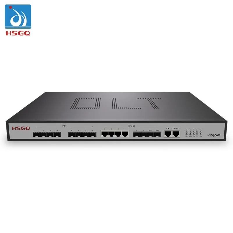

HSGQ-G008 20KM 10GE Uplink 8 Port GPON OLT цена с Web Nms Telnet управление Cli Fiberhome Olt