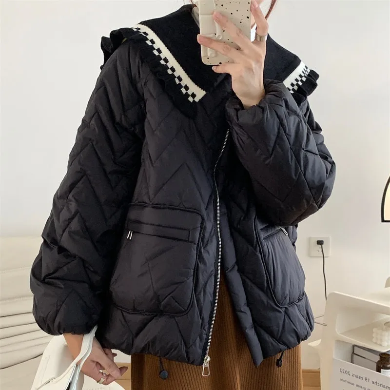 2023 New Women Down Jacket Winter Coat Female Short Parkas Warm Leisure Time Fashion Outwear Given To Philandering  Overcoat