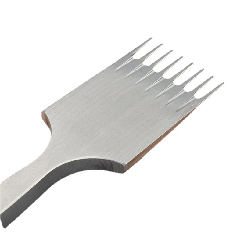 2.7/3.0/3.38/3.85mm Handmade Leather DIY Narrow Toothed European Style Oblique Flat Method Cutting Professional Punching Sewing