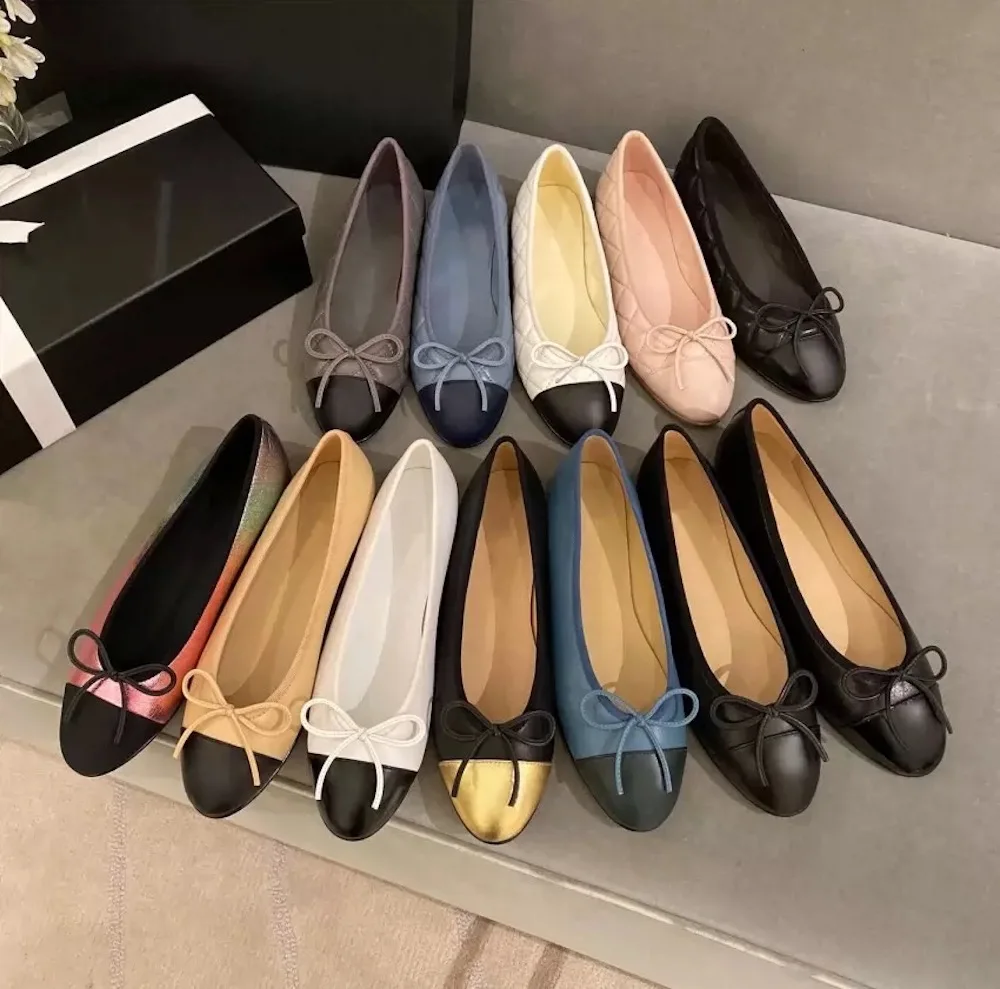 Women's Shoes Round Toe Ballet Flats Genuine Leather Beautiful Flats