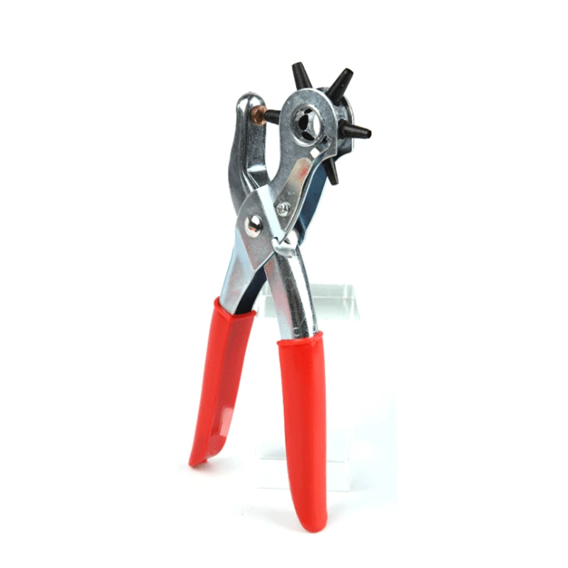 가죽 벨트 구멍 펀치 플라이어 구멍 펀처 회전 재봉틀 가방 세터 도구 시계 밴드 스트랩 공예 도구