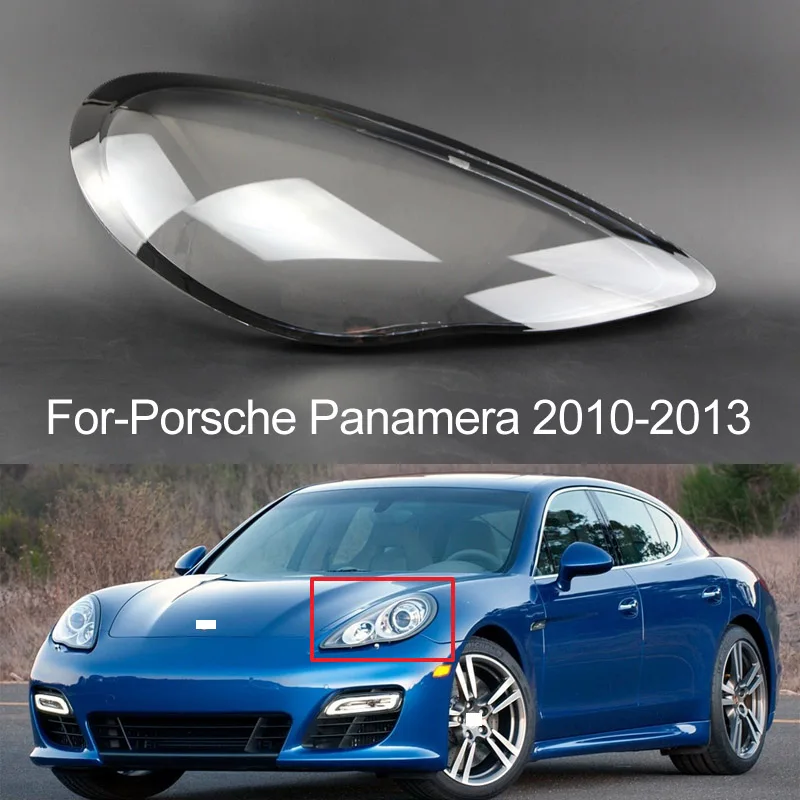 Clear Headlight Lens Covers Pair For 2010-2013 Porsche Panamera
