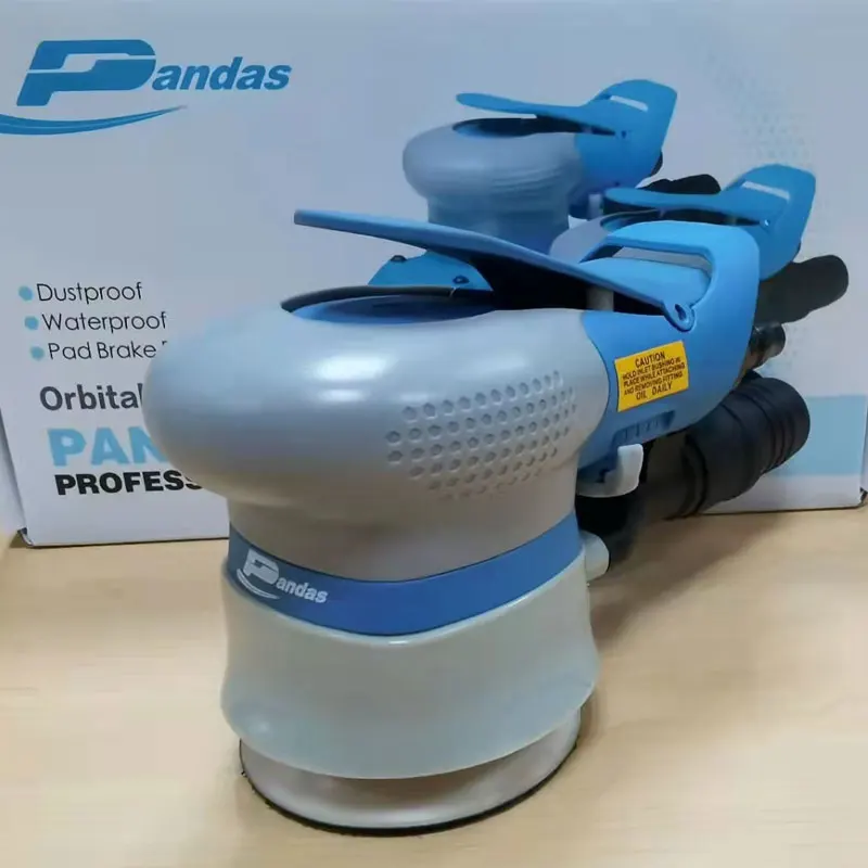 3 inch 75mm Eccentric Pneumatic Sandpaper Grinding Machine Air Polisher Dry Type Wind Car Waxing Combo Set