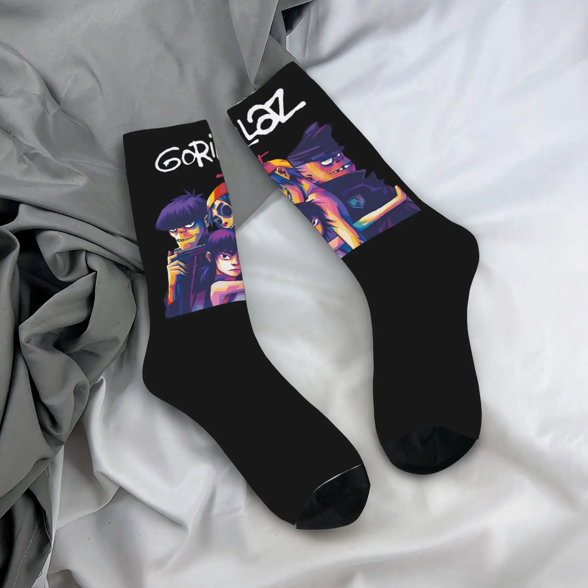 Gorillaz Autumn Rock Band Fun High-Quality Anti-Skid Skate Socks