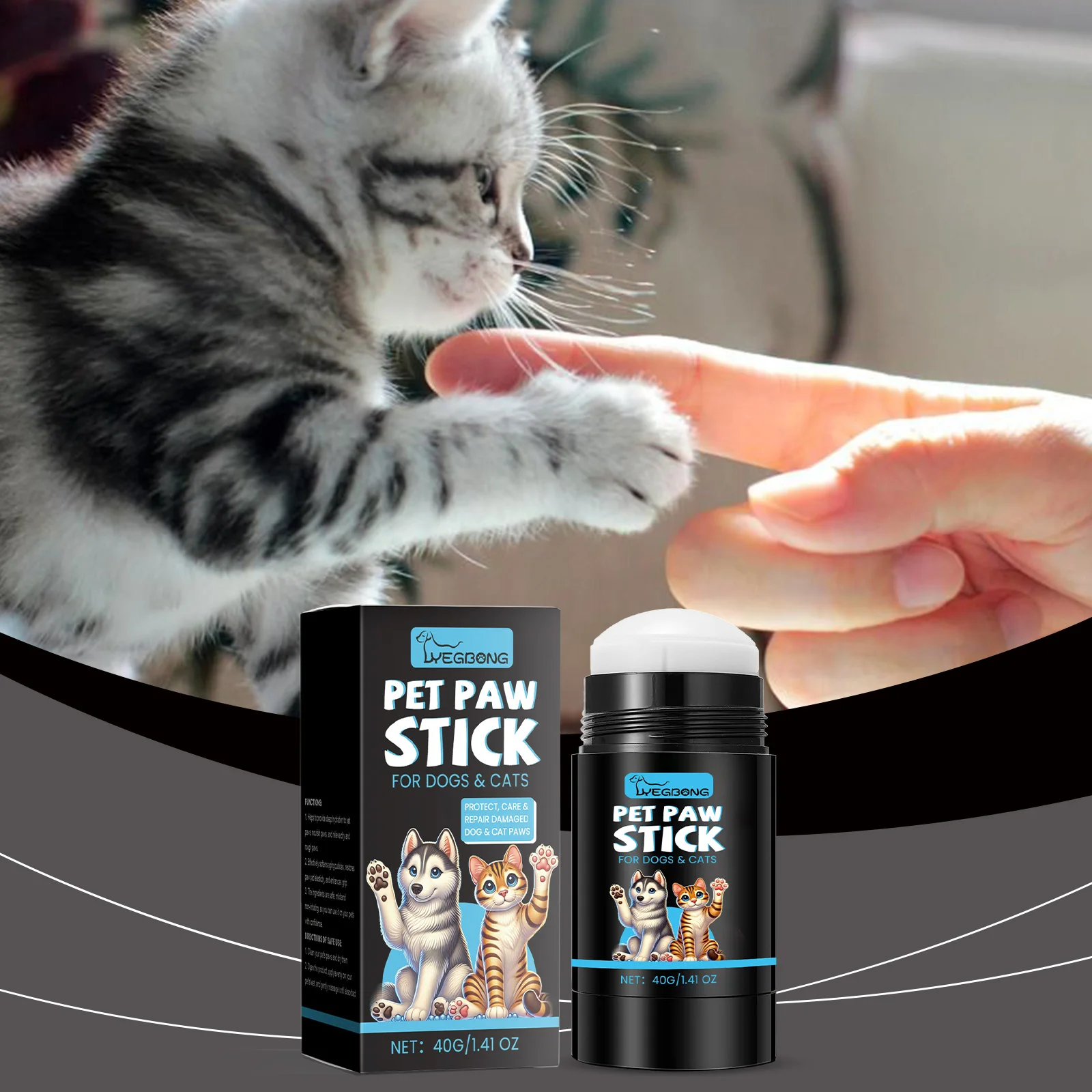 Pet Paw Balm Helps Soothe Protect Dry Cracked Noses Paws With Natural Dog Paw Oil Moisturizing Protectant Pet Care