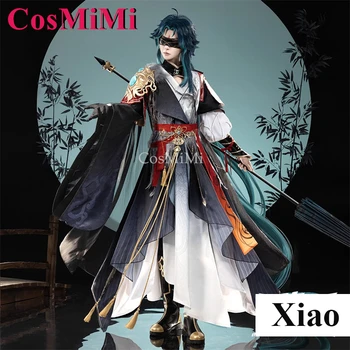CosMiMi Game Genshin Impact Xiao Cosplay Costume Dijiang Yaksha Handsome Fashion Combat Uniform Carnival Role Play Clothing S-XL