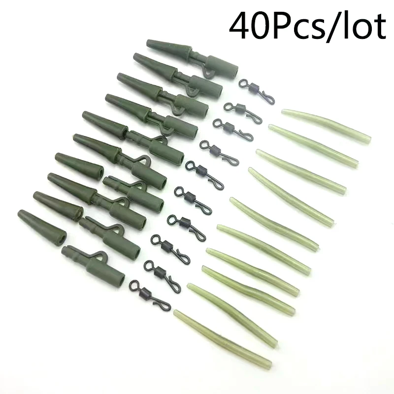 Progrès-Kit De Pêche à La Carpe Boîte Pivote Crochets Manches Perles